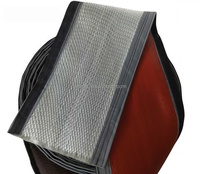 Manchon de câble résistant aux hautes températures, ignifuge, durable, certifié ISO, flexible, recouvert de silicone, en polyester tissé haute résistance