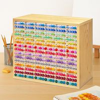 Support de rangement pour marqueurs à alcool en bois de bambou BH avec 90 emplacements pour bureau, maison, salle de classe, décoration de bureau