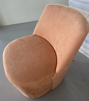 Fauteuil d'appoint moderne en tissu chenille doux, luxueux, rembourré et durable, idéal pour les hôtels et les hôpitaux