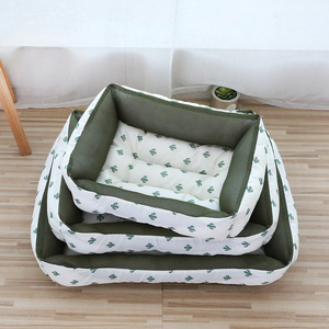Summer Breathable Mesh Pet <b>Bed</b> Rectangle Polyester Fiber Fill For Dogs Cats Small Medium Size Hand Washable - Product Image 3