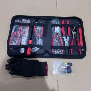 Auto Repair <b>Pliers</b> <b>Set</b> 10 Pieces High Carbon Steel Oil Pipe Clamp Tool Kit With Glove And Bits For Automotive Maintenance - Product Image 2