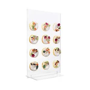 Hete Verkoop Acryl Donuts Houder Acryl Tafelblad Donut Staan Stevige Lucite Donuts Display