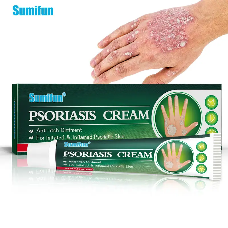 Sumifun Psoriasis Cream Dermatitis Eczema Urticaria Antibacterial Ointment Anti Infection Skin Itching Medical Plaster