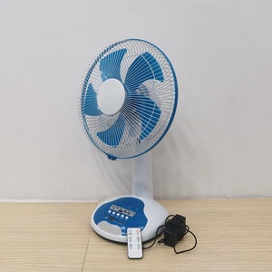 Lecteur de <span class=keywords><strong>radio</strong></span> MP3 12 ''16'' Led Light 12v Solar Rechargeable Table Fan Prix avec batterie Télécommande - Product Image 2