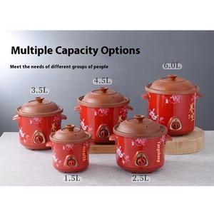 Nồi điện đa năng Yolecen, chất liệu đất sét tím, nấu súp, hầm, chức năng nấu chậm, quà tặng cho bé - Product Image 2