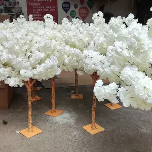 Simulazione di bonsai di albero finto per interni ed esterni in stile nordico albero di fiori di ciliegio bianco