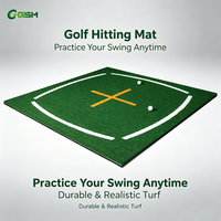 Tapis de golf commercial de marque GSM pour practice de golf, avec logo personnalisé, pour l'entraînement au coup de balle et au chipping