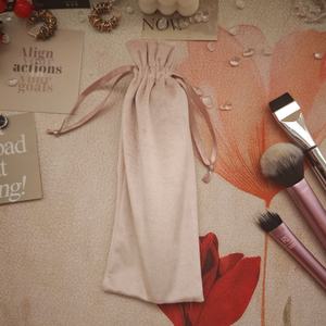 กระเป๋ากำมะหยี่ยาวแบบกำหนดเองกระเป๋าดินสอปากกากำมะหยี่แบบหูรูดกระเป๋าบรรจุอุปกรณ์ความงามผ้ากำมะหยี่ - Product Image 5