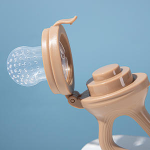 Productos para bebés Venta caliente BPA libre suave seguro de silicona infantil fruta alimentador <span class=keywords><strong>chupete</strong></span> con cubierta - Product Image 2