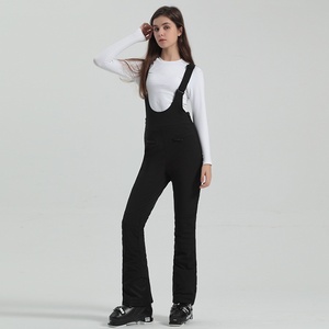 <span class=keywords><strong>Pantalon</strong></span> de <span class=keywords><strong>ski</strong></span> double couche pour femme, taille XL, <span class=keywords><strong>noir</strong></span>, nouveau style, coupe ajustée élastique, coupe-vent, imperméable, chaud, pour l'extérieur, fermeture éclair - Product Image 6