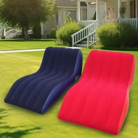 Canapé gonflable direct d'usine, fauteuil gonflable, canapé-lit floqué, pouf, design moderne, PVC pour voyage, camping, randonnée, sac à dos