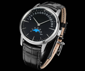 Nuevo Reloj Mecánico de Lujo Unisex con Caja de Acero Inoxidable Multifunción de Alta Calidad, Correa de Cuero Genuino Negro - Product Image 4