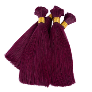 Cabello Humano a Granel Colorido, con Pigmentación Rica, Resistente a la Decoloración, Hilos <span class=keywords><strong>de</strong></span> Cabello Resistentes, Doble Trama, Reutilizable - Product Image 2