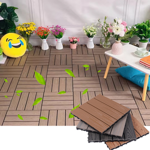 <span class=keywords><strong>Pas</strong></span> <span class=keywords><strong>cher</strong></span> <span class=keywords><strong>Terrasse</strong></span> Rainures droites Étanche Gris Wpc DIY Tuiles de <span class=keywords><strong>terrasse</strong></span> Composite Carré Bois Cliquez Tuiles - Product Image 3