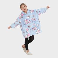 Couverture à Capuche Géante pour Enfants, Couples et Familles, Motif Éléphant, pour la Maison et les Animaux de Compagnie
