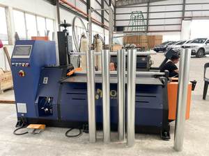 Machine à rouler les plaques en acier inoxydable galvanisé HOGI à 4 rouleaux pour rouler les sections elliptiques, les cheminées et les conduits écologiques - Product Image 2