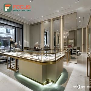 Vitrina de Exhibición de Joyería de Alta Visibilidad con Superficie Pulida, Mostrador de Exhibición para Tienda de Joyería - Product Image 3