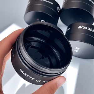 Wholesale 80g 100g Matte Black Color <b>Plastic</b> <b>Jars</b> Empty Cosmetic Packaging Container <b>Plastic</b> Cream <b>Jar</b> With Black Lids - Product Image 3