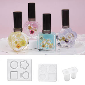 YS زجاجة الانجراف قلادة سلسلة المفاتيح سيليكون العفن الرمال المتحركة زجاجات الراتنج العفن ديي جميل تدفق زجاجة الرمال العفن - Product Image 4