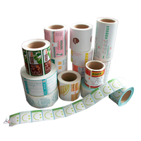 Etiquetas de Transferencia Térmica Impresas a Color Personalizadas, 120x60mm 150x70mm, Rollos de Etiquetas Adhesivas de Papel Semibrillante para Envío