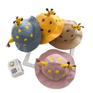 Sombrero de Pescador para Bebé al por Mayor, Lindo Sombrero de Pescador con Puntos, Sombrero de Sol con Diseño de Jirafa de Dibujos Animados para Niños - Product Image 6