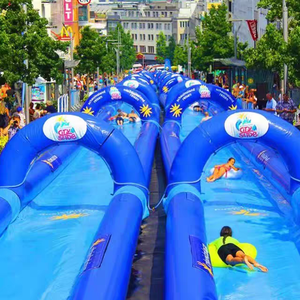 Tùy chỉnh giải trí thể thao trượt bơm hơi N trượt nước thổi lên trượt cho người lớn làm từ vật liệu vinyl bền - Product Image 4