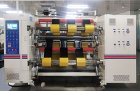 Machine de découpe et de rembobinage automatique de rouleaux géants de ruban adhésif et de mousse de 1300 mm avec contrôle PLC et tension servo automatique