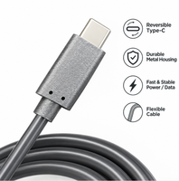 Adaptateur USB 2.0 Type C en cuivre étamé pour charge rapide, usage automobile/électronique, gaine PVC, 12V, 100mm