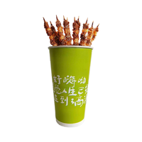Gobelets en papier imprimés à usage unique personnalisés pour brochette frite Barbecue Restaurant tasse d'emballage pour le service des aliments
