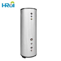 Réservoir d'eau chaude domestique 200L 300L en acier inoxydable SUS304/316L, réservoir tampon duplex en acier inoxydable pour pompe à chaleur air-eau