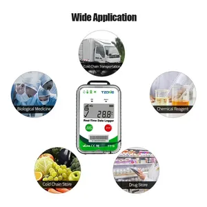 Enregistreur de données en temps réel HEDAO TT19 en plastique avec enregistrement de l'humidité et de la température, WiFi intelligent 4G/2G IP64 - Product Image 4