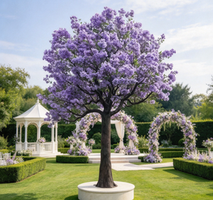 Albero Artificiale Grande Personalizzato Bagang, Resistente ai Raggi UV, Ignifugo, in PE, con Fiori di <span class=keywords><strong>Ciliegio</strong></span> Dorati Primaverili - Product Image 3