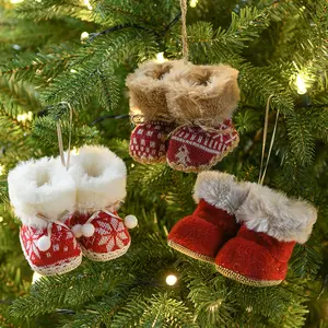 Оптовая продажа, индивидуальные рождественские украшения, носки, украшения для рождественской елки, подвесные рождественские чулки, рождественские украшения