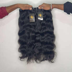 Paquets de cheveux cambodgiens bruts de temple non transformés en gros 100% cheveux humains naturels de temple indien cheveux alignés sur les cuticules brutes - Product Image 2