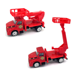 Ready to Ship 1:64 Diecast Car Alloy Model <strong>Hot</strong> Free <strong>Wheel</strong> Metal Car Toy Friction Red Die Cast Fire Truck Toy Vehicle - Product Image 3