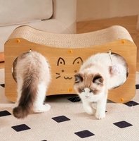 Lit-griffoir pour chat en carton ondulé double couche transfrontalier 2-en-1, très grande villa pour chat, résistant à l'usure et anti-déchirure