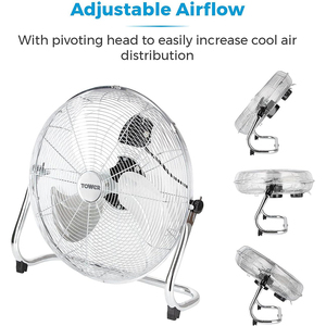 Chất lượng cao Quạt điện bán buôn 16 inch hign vận tốc quạt sàn cho ngành công nghiệp với 3 lưỡi - Product Image 3