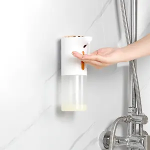 קצף וג'ל חיישן צמוד קיר עמיד למים מתקן סבון משאבת USB נטענת מתקן חיטוי מתקן סבון ללא מגע