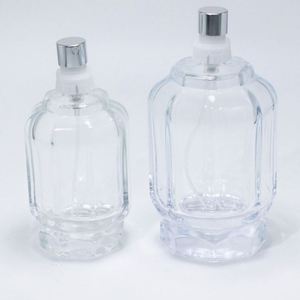 Botella de Perfume Árabe de Lujo Vacía con Tapa de Corona Irregular, 50ml 100ml, Transparente con Pulverizador, Estilo Dubái, Oriente Medio - Product Image 2