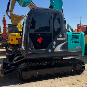 Excavadora Kobelco SK75-8 SK60R SK70R Usada en Japón de Buen Rendimiento, Excavadora de 7 Toneladas con Motor, Caja de Cambios, Bomba, PLC, Bajo Precio, EPA, CE - Product Image 1