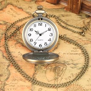 سلسلة قلادة عتيقة ساعة معدنية كاملة الخيميائي Edward Elric خمر البرونزية الفضة الأسود ساعات جيب الكوارتز للهدايا - Product Image 4