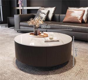 Tavolo da tè moderno semplice Rock combinazione soggiorno formato famiglia rotondo stile italiano divano di lusso tavolino da caffè - Product Image 6
