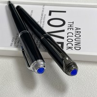 Stylo à bille en métal haut de gamme haut de gamme haut de gamme Design diamant noir gravure cadeau d'affaires stylo Gel pour étranger