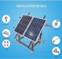 Base de montage de panneau solaire ZAM avec connecteur droit pour système de support au sol/au toit pour panneaux photovoltaïques, personnalisable