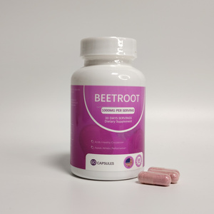 Beetroot Capsules Dietary <b>Supplement</b> 1000mg per Serving 60 Capsules Adult <b>Herbal</b> <b>Supplement</b> - Product Image 2