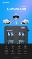 Chariot de recharge VR AR XR MR, armoire de recharge VR, chariot de recharge, jeux d'arcade, armoire de recharge VR, casier de recharge pour casque VR 6DoF