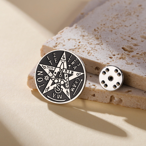 Broche <span class=keywords><strong>Pentagramme</strong></span> <span class=keywords><strong>de</strong></span> Sorcellerie en Acier Inoxydable, Amulette Hébraïque Tétragrammaton <span class=keywords><strong>de</strong></span> <span class=keywords><strong>Salomon</strong></span>, Bijou Porte-Bonheur, Badge, Accessoire <span class=keywords><strong>de</strong></span> Costume, Cadeau - Product Image 2