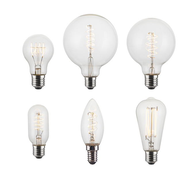 G95 G125 ST64 A60 G45 C35 3W/5W LED Edison Bulbs Dimmable LED Filament Bulb Industrial Decorative Lamp AC CE ROHS REACH