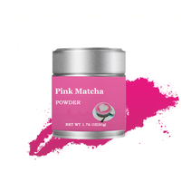 Poudre de matcha rose personnalisée, poudre de fruit du dragon rouge, poudre de betterave, poudre de matcha rose