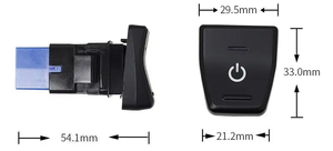 Interruptor de encendido/apagado de botón para <span class=keywords><strong>Toyota</strong></span> <span class=keywords><strong>RAV4</strong></span> 2020-2022 Panel de consola central-Barra de luz LED (bricolaje) - Product Image 3
